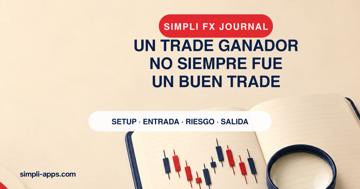 Trading journal con una revisión de resultado y proceso
