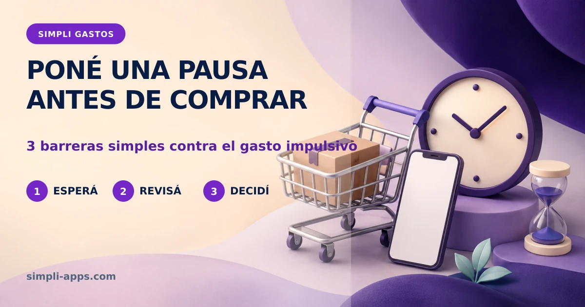 Tres pausas simples para evitar compras impulsivas