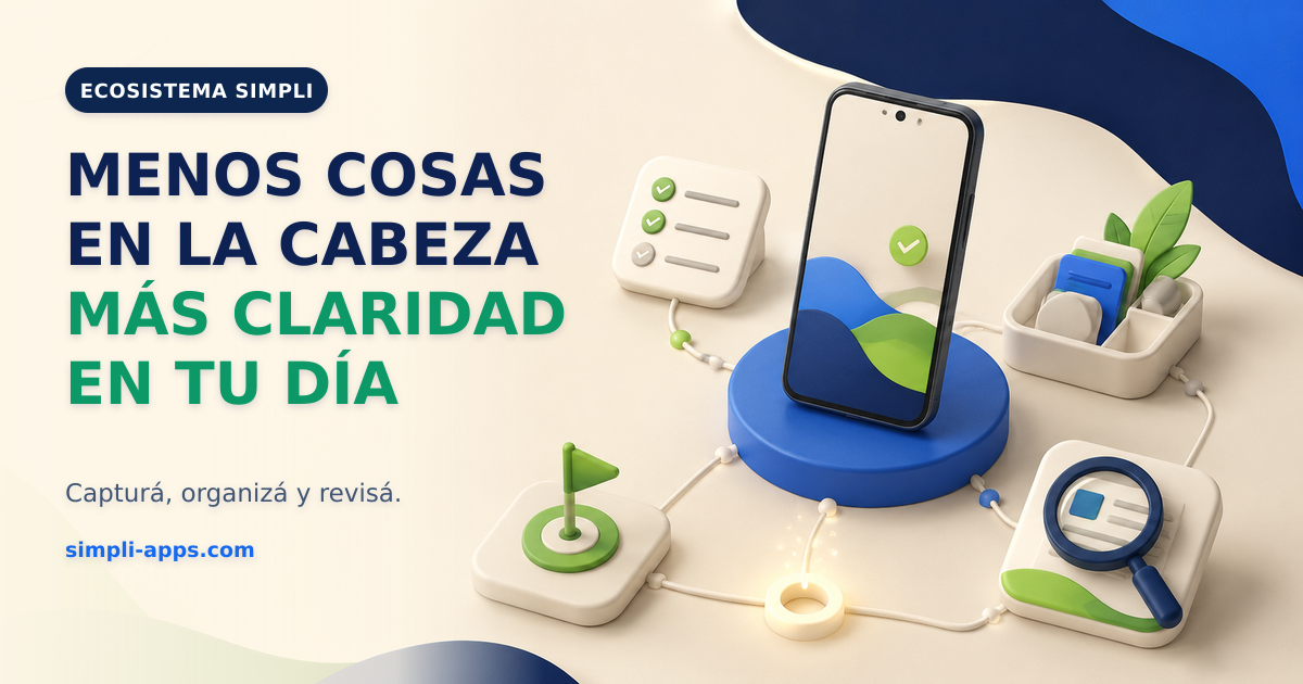 Menos cosas en la cabeza y más claridad en tu día